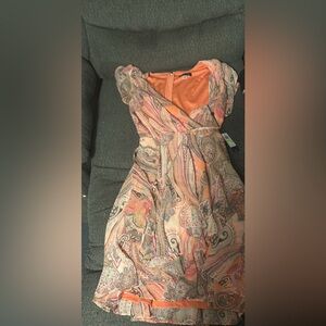 Tommy Hilfiger Asymmetrical Dress - Orange and Pink